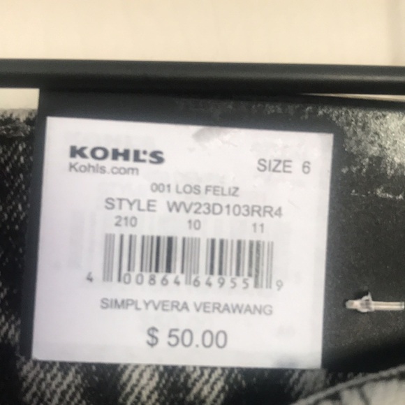 NWT Simply Vera Vera Wang Los Feliz wash relaxed straight fit jeans - Picture 4 of 7